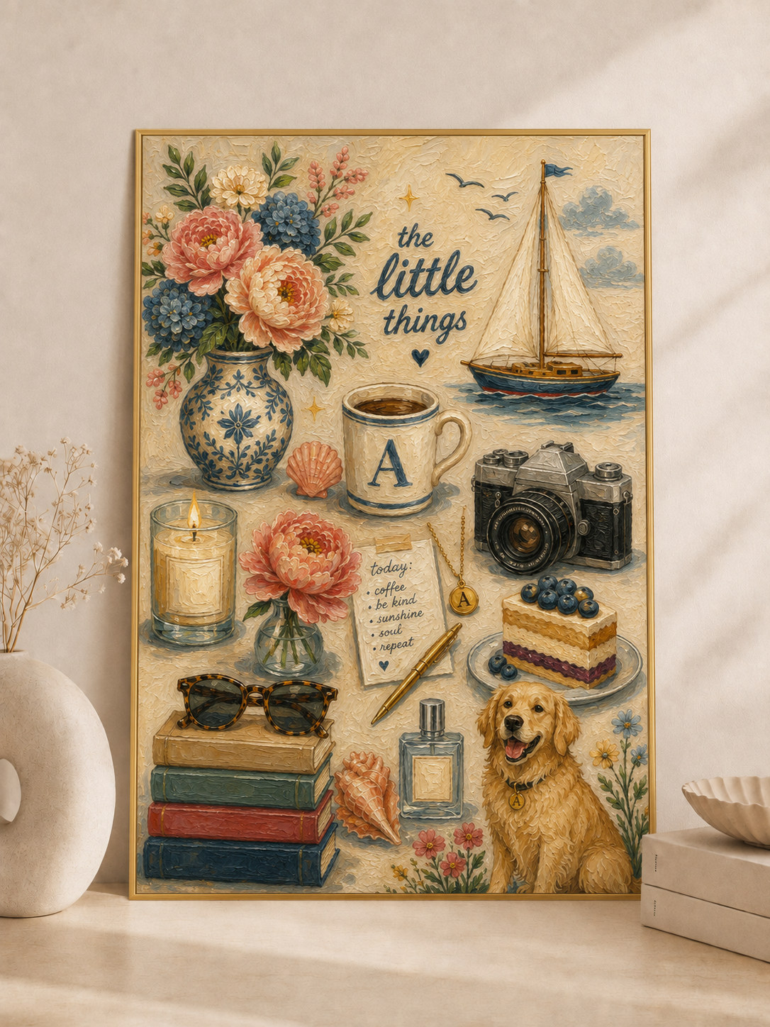 Oil-Painted Favorite Things Portrait