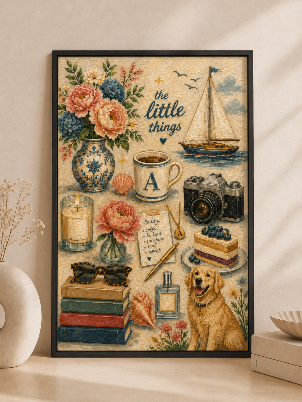 Oil-Painted Favorite Things Portrait